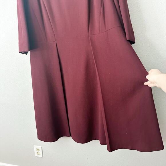 Lafayette 148 New York Mariam Noveau Crepe Dress Women’s plus size 22W NEW - Picture 5 of 11